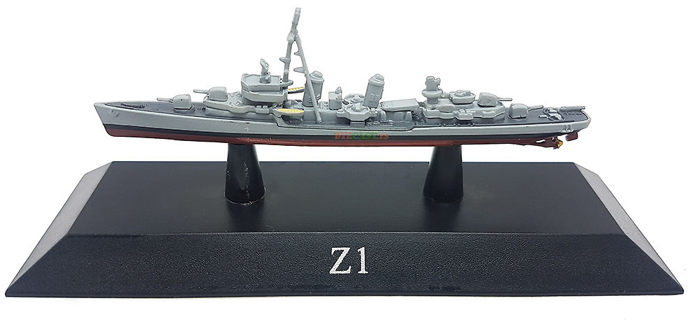 Destroyer Z1, Deutsche Marine, 1959, 1:1250, DeAgostini 