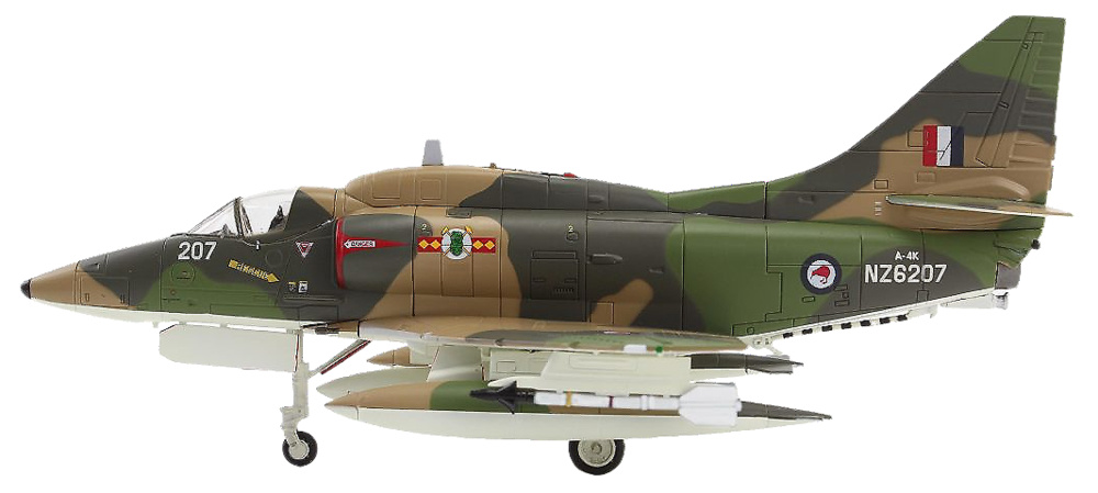 Douglas A-4K Skyhawk, RNZAF No.75 Sqn, NZ6207, New Zealand, 1:72, Hobby Master 