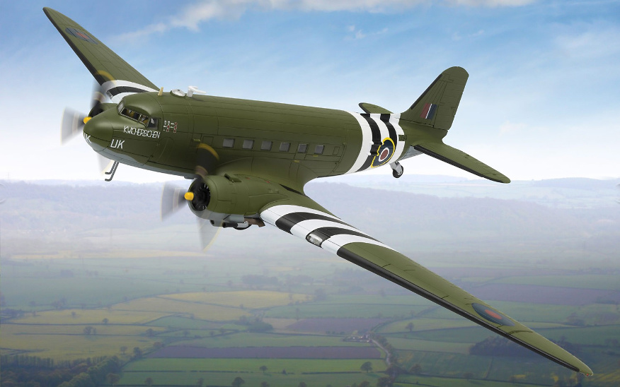 Douglas C-47 Dakota, ZA947, ‘Kwicherbichen’, The Battle of Britain Memorial Flight, 1:72, Corgi 