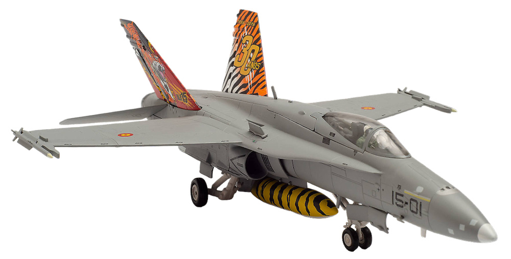 EF-18A (F/A-18A) Hornet, Tiger Meet, Ala 15, Spanish Air Force, Zaragoza Air Base, 1:72, Herpa 