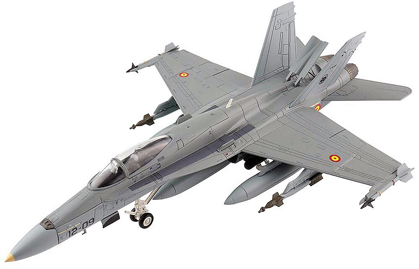 EF-18A Hornet, Spanish AF, ALA 15 Gatos, #12-09, Gando AB, Canary Islands, 2020, 1:72, Hobby Master 