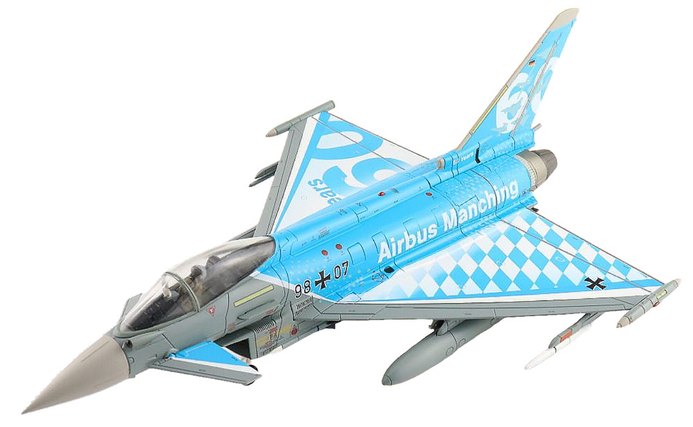 EF-2000 “60 Years Airbus Manching” 98+07, Luftwaffe, September 2022, 1:72, Hobby Master 