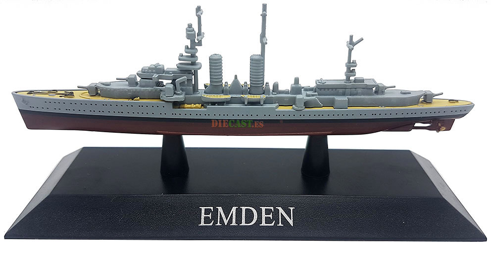 Emden Light Cruiser, Kaiserliche Marine, 1908, 1: 1250, DeAgostini 