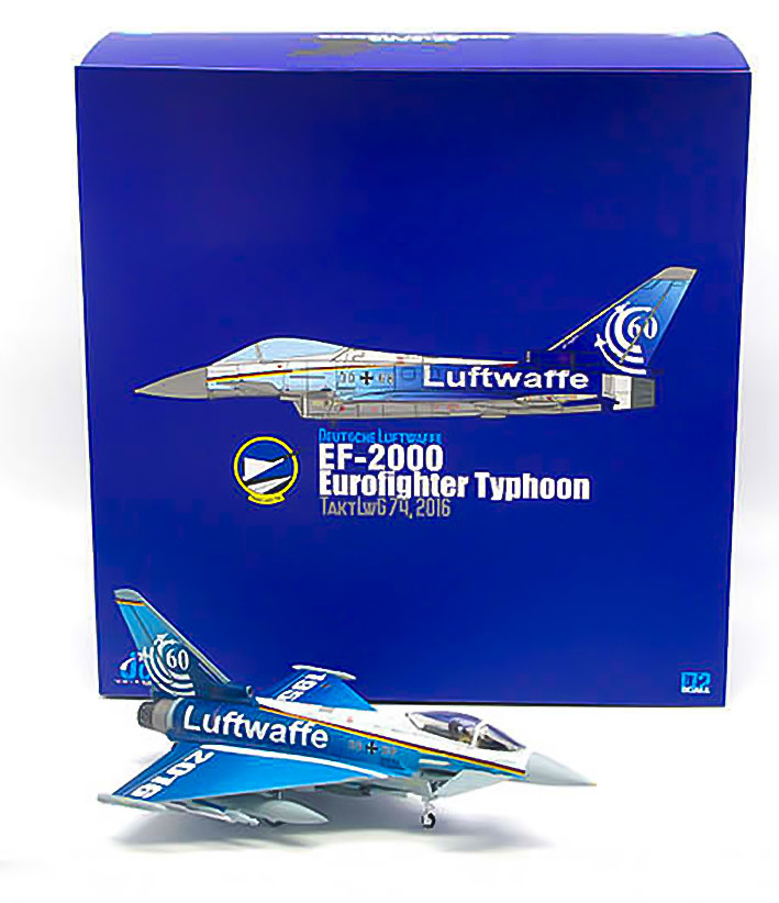 Eurofighter EF-2000 Typhoon S, Luftwaffe, Squadron 60th Anniversary, Germany, 2016, 1:72, JC Wings 