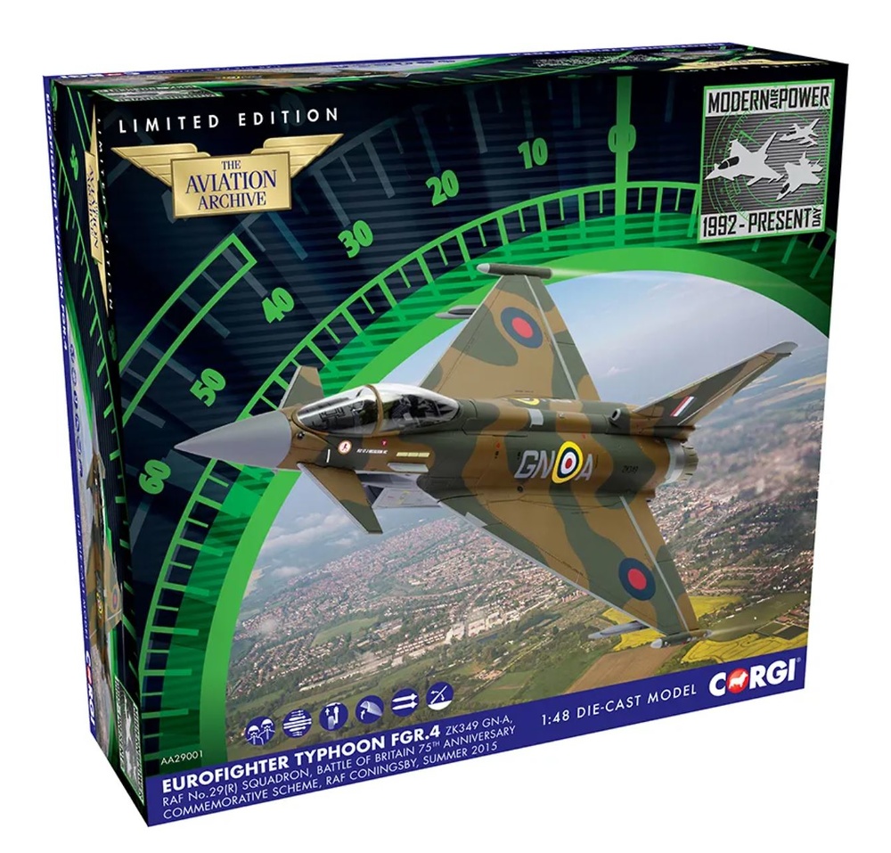 Eurofighter Typhoon FGR.4 - Battle of Britain 75th Anniversary scheme, 1:48, Corgi 