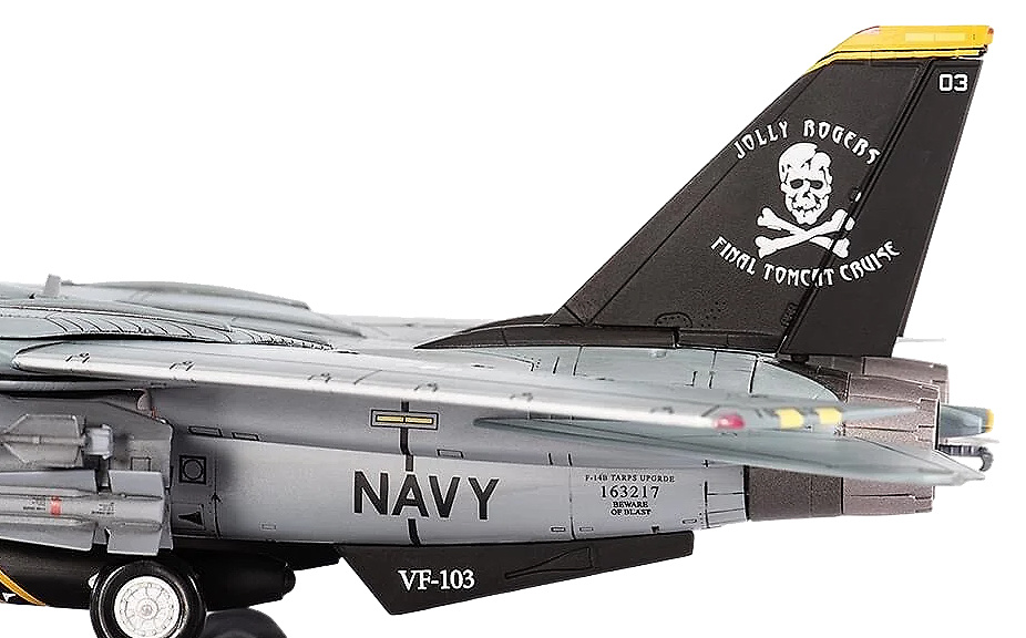 F-14B Tomcat, VF-103, Jolly Rogers, USS John F. Kennedy, Final Tomcat Cruise, 2004, 1:72, JC Wings 