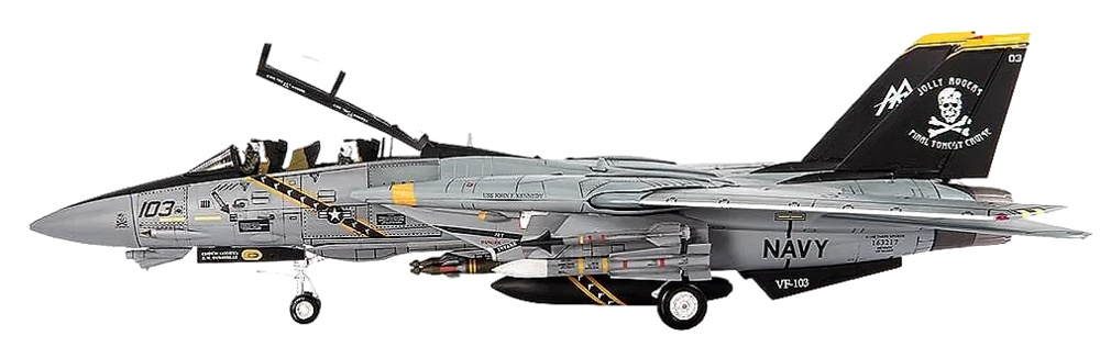 F-14B Tomcat, VF-103, Jolly Rogers, USS John F. Kennedy, Final Tomcat Cruise, 2004, 1:72, JC Wings 