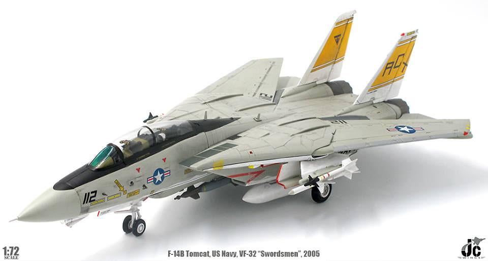 F-14B Tomcat US Navy VF-32 Swordsmen USS Harry S.Truman (CVN-75) 2005, 1:72, JC Wings 