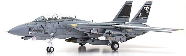 F-14D Grumman Tomcat, US Navy VF-31, Tomcatters NK100, Santa Cat, 2002, 1:72, JC Wings 