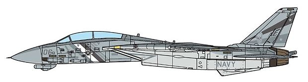 F-14D Tomcat, VF-2 Bounty Hunters, USS Constellation, Operation Iraqi Freedom, 2002, 1:72, JC Wings 