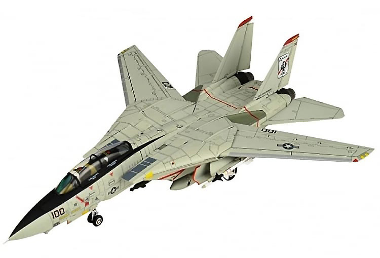 F-14D Tomcat VF-41 Black Aces, USS Enterprise CVN-65, 2001, 1:72, JC Wings 