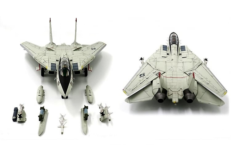 F-14D Tomcat VF-41 Black Aces, USS Enterprise CVN-65, 2001, 1:72, JC Wings 