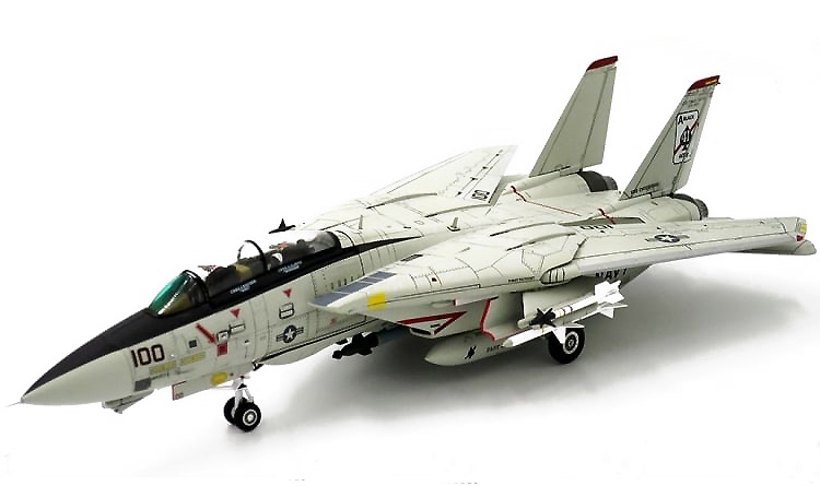 F-14D Tomcat VF-41 Black Aces, USS Enterprise CVN-65, 2001, 1:72, JC Wings 