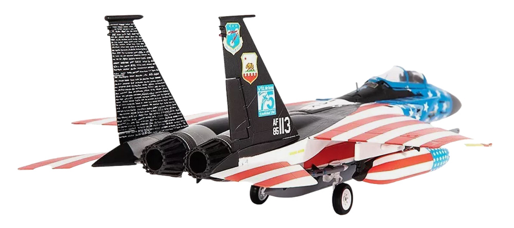 F-15C Eagle, 144th Squadron USAF, 75th Anniversary, Fresno Air Base, California, 2022, 1:72, JC Wings 