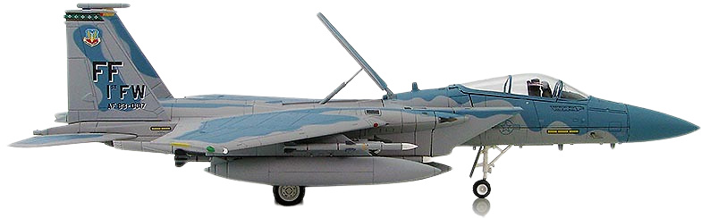 F-15C Eagle AF 83-0017/FF, 1st FW, Langley AFB, Virginia, July, 2004, 1:72, Hobby Master 