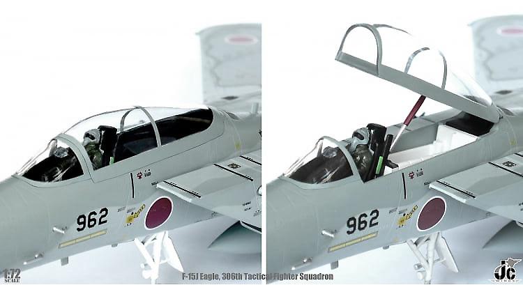 F-15J Eagle, 306th Tactical Fighter Squadron, Komatsu Air Base, Japan, 1:72, JC Wings 