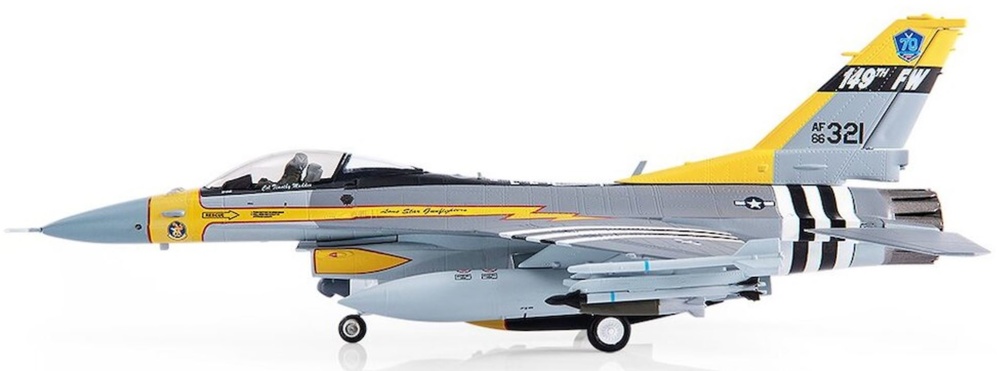 F-16C Fighting Falcon USAF Texas ANG. 182th FS, 70th Anniversary Edition, 2017, 1:72, JC Wings 