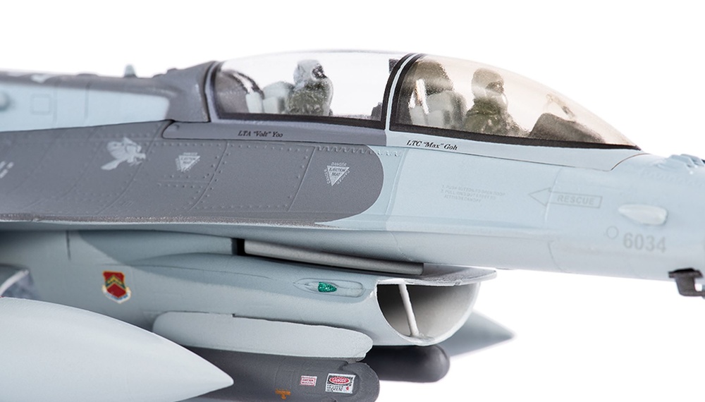 F-16D, Singapore, 425th Fighter Sqn. Black Widows, 2014, 1:72, JC Wings 