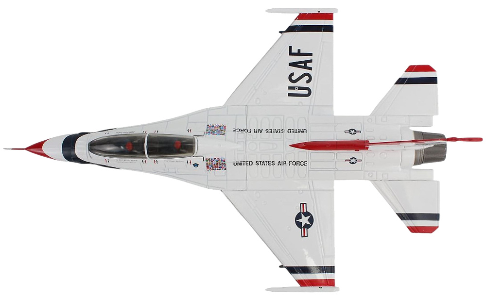 F-16D Fighting Falcon, USAF Thunderbirds 7, Nellis AFB, Nevada, 2017, 1:72, Hobby Master 