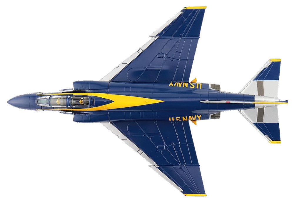 F-4J Phantom II No. 2 airplane, US Blue Angels, 1969, 1:72, Hobby Master 