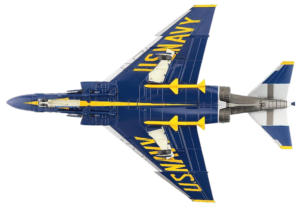 F-4J Phantom II No. 2 airplane, US Blue Angels, 1969, 1:72, Hobby Master 