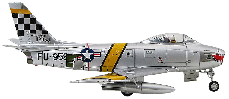 F-86F Sabre 51-12958, Capt. Harold E. Fischer, 39th FIS/1st FW, Korea 1953, 1:72, Hobby Master 