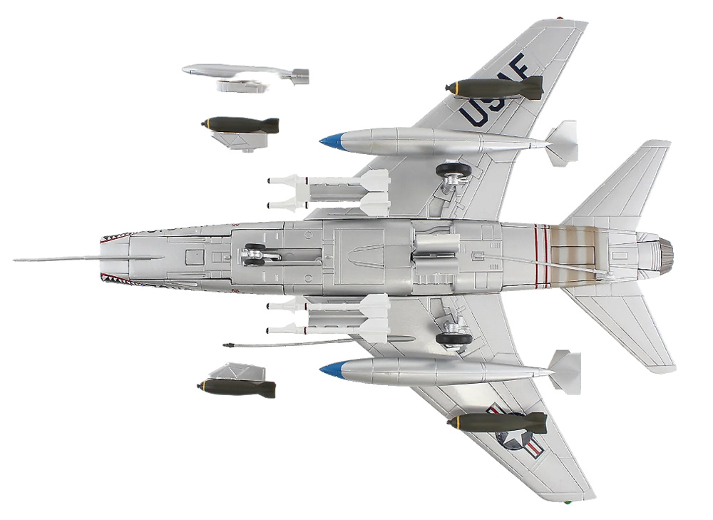 F100D Super Sabre 55-3712, 307 TFS, Bien Hoa AB, RVN, 1965, 1:72, Hobby Master 