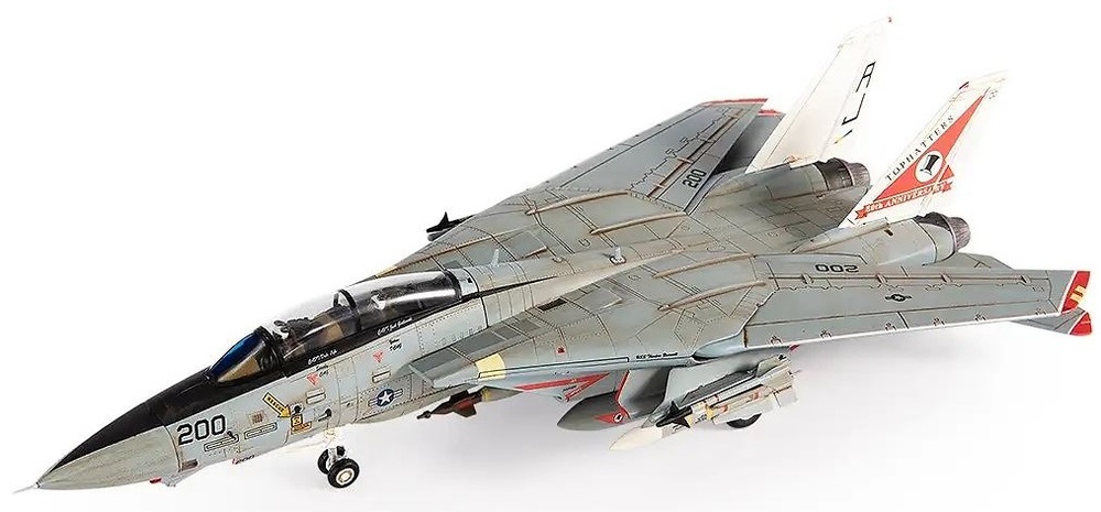 F14A Tomcat US Navy, VF-14 Tophatters, USS Theodore Roosevelt, 80th Anniversary Edition, 1999, 1:72, JC Wings 