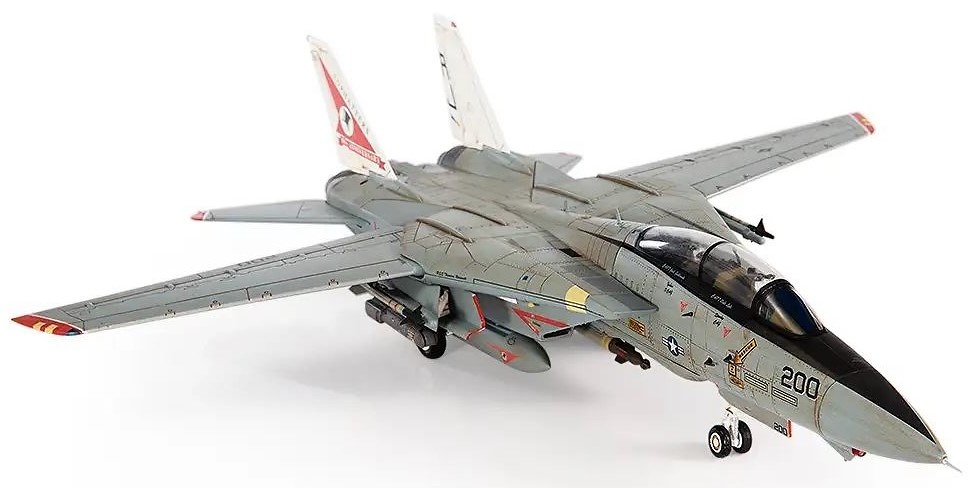 F14A Tomcat US Navy, VF-14 Tophatters, USS Theodore Roosevelt, 80th Anniversary Edition, 1999, 1:72, JC Wings 