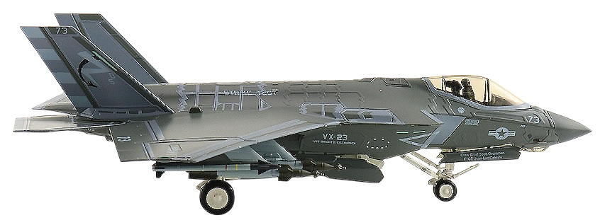 F35C Lightning II JSF US Navy, CF-03, VX-23, NAS Pax River, 2016, 1:72, Hobby Master 