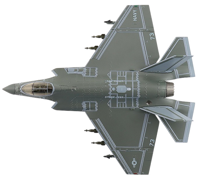 F35C Lightning II JSF US Navy, CF-03, VX-23, NAS Pax River, 2016, 1:72, Hobby Master 