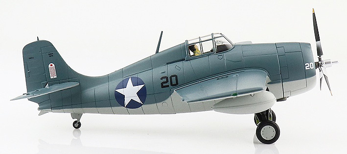 F4F-4 Wildcat flown by Machinist Donald Runyon, VF-6, USS Enterprise, 1942, 1:48, Hobby Master 