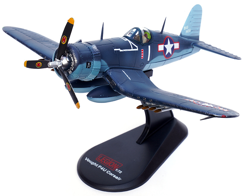 F4U Corsair, USN VF-17 Jolly Rogers, Big Hog, Tommy Blackburn, Solomon Islands, 1943, 1:72, Legion 