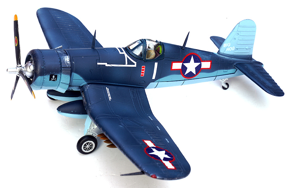 F4U Corsair, USN VF-17 Jolly Rogers, Big Hog, Tommy Blackburn, Solomon Islands, 1943, 1:72, Legion 