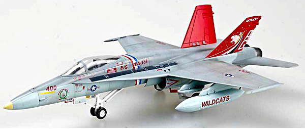 F/A-18 Hornet, US Navy VFA-131, Wildcats , 1:72, Easy Model 