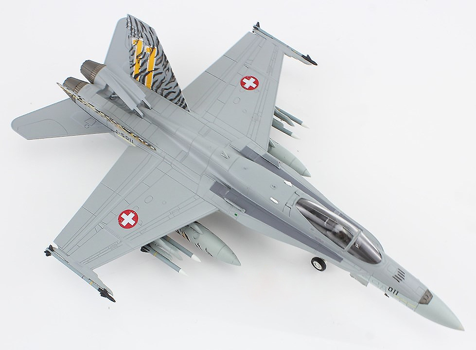 F/A-18C Hornet Swiss Air Force 11 Staffel Tigers, France, NATO Tiger Meet 2003, 1:72, Hobby Master 