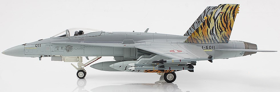 F/A-18C Hornet Swiss Air Force 11 Staffel Tigers, France, NATO Tiger Meet 2003, 1:72, Hobby Master 