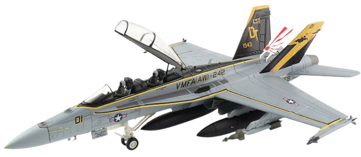 F/A-18D Hornet 165685, VMFA(AW)-242, US Marine Corps, Yokota AB, August 2020, 1:72, Hobby Master 