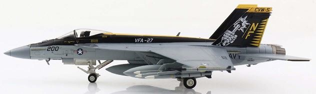 F/A-18E Super Hornet, USN VFA-27 Royal Maces, NF200, USS Ronald Reagan, Japan, 2015, 1:72, Hobby Master 