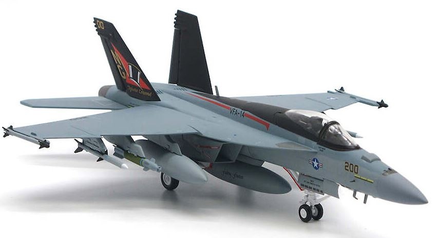 F/A-18E Super Hornet, VFA-14 Tophatters, USS John C. Stennis, Squadron 100th Anniversary, 2019, 1:72, JC Wings 