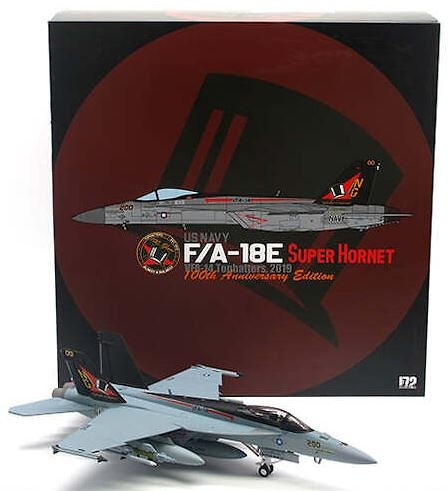 F/A-18E Super Hornet, VFA-14 Tophatters, USS John C. Stennis, Squadron 100th Anniversary, 2019, 1:72, JC Wings 