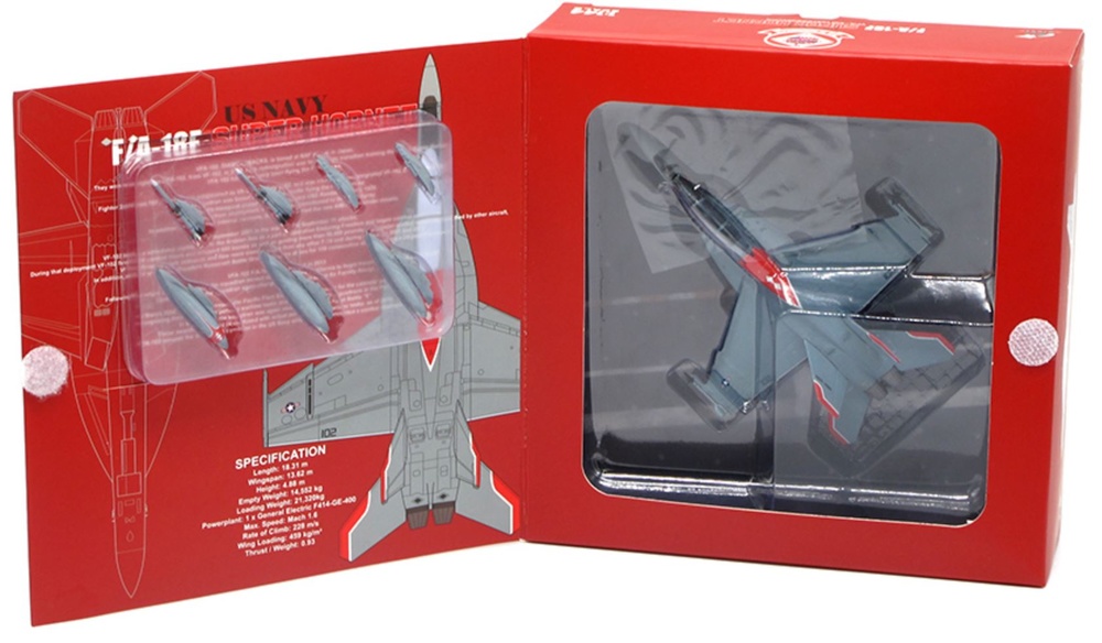 FA-18F, VFA-102 Diamondbacks, 60th Anniversary Edition, US Navy, 2005, 1:144, JC Wings 