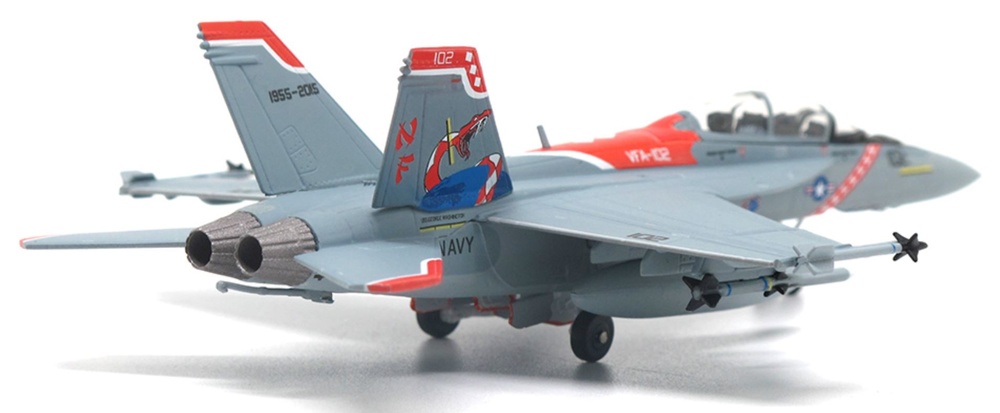 FA-18F, VFA-102 Diamondbacks, 60th Anniversary Edition, US Navy, 2005, 1:144, JC Wings 