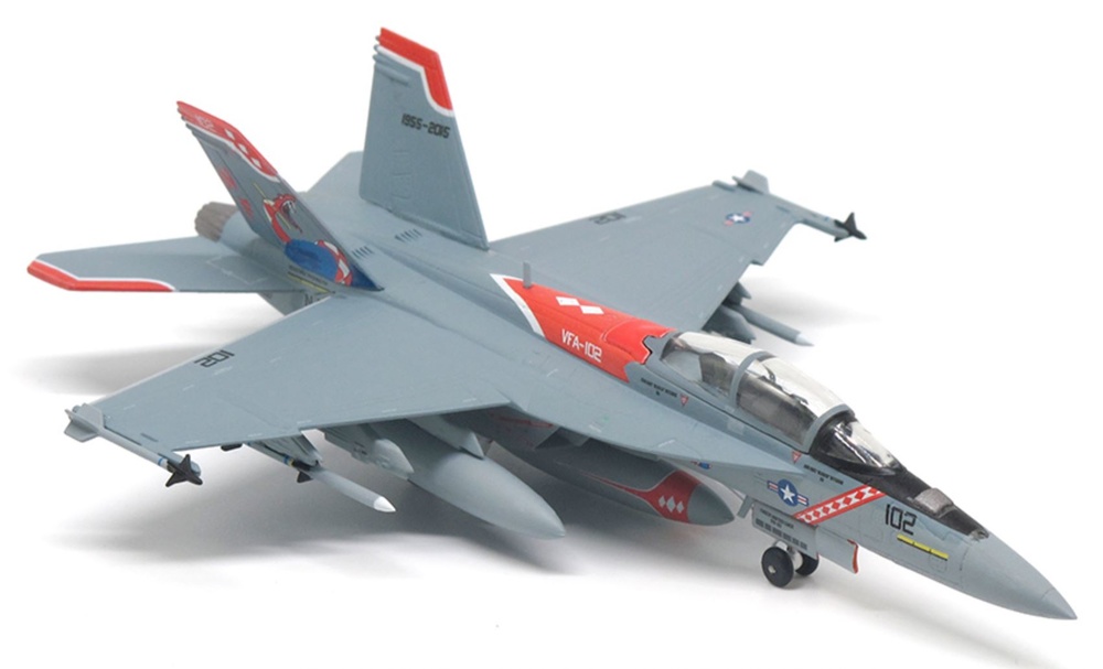 FA-18F, VFA-102 Diamondbacks, 60th Anniversary Edition, US Navy, 2005, 1:144, JC Wings 