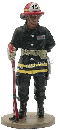 Firefighter in fire retardant suit, Bangkok, Thailand, 1975, 1:30, Del Prado 