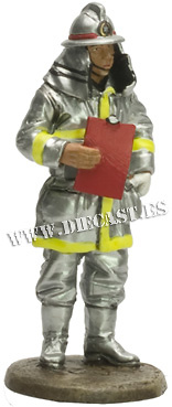 Firefighter with flame-retardant suit, Japan 1995, 1:30, Del Prado 