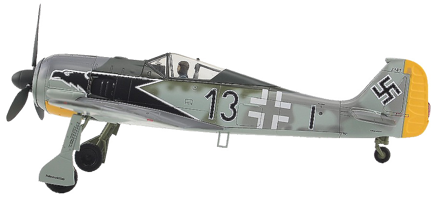 Fw 190A, Luftwaffe 8./JG 2, Black 13, Brest-Guipavas, France, February 1943, 1:48, Hobby Master 