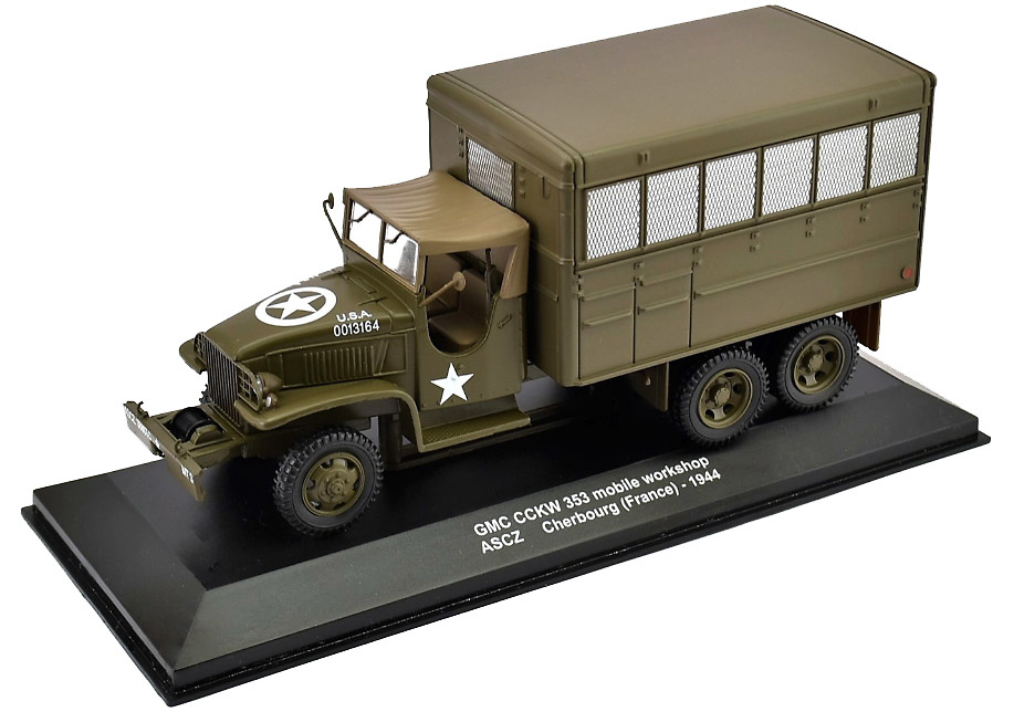 GMC CCKW 353 mobile workshop ASCZ Cherbourg (France), 1944, 1:43, Atlas 