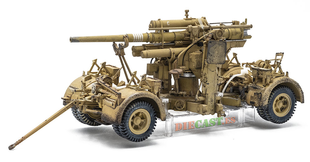 German 88mm Flak 36/37, Deutsches Afrika Korps, El Alamein, 1942, 1:32, Forces of Valor 