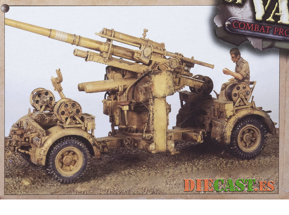 German 88mm Flak 36/37, Deutsches Afrika Korps, El Alamein, 1942, 1:32, Forces of Valor 